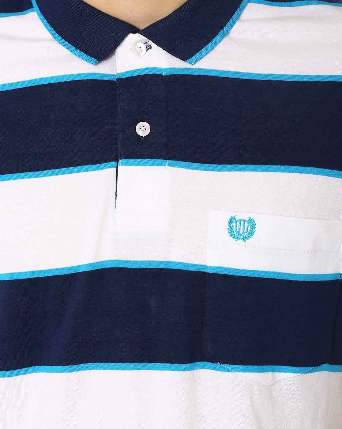 DUKE | Striped Polo T-shirt|4
