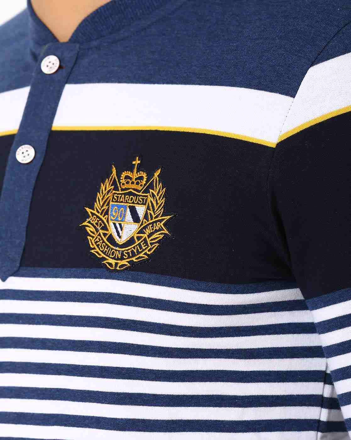DUKE | Striped Cotton T-shirt|5
