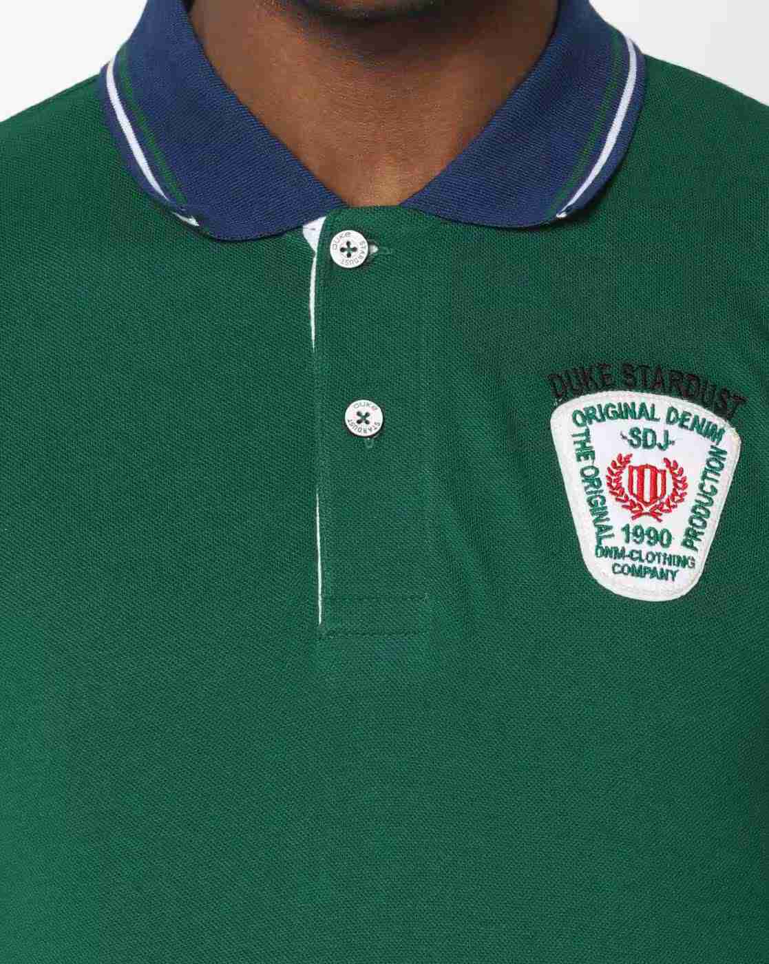 DUKE | Slim Polo T-shirt with Stripe-Tipped Hems|4