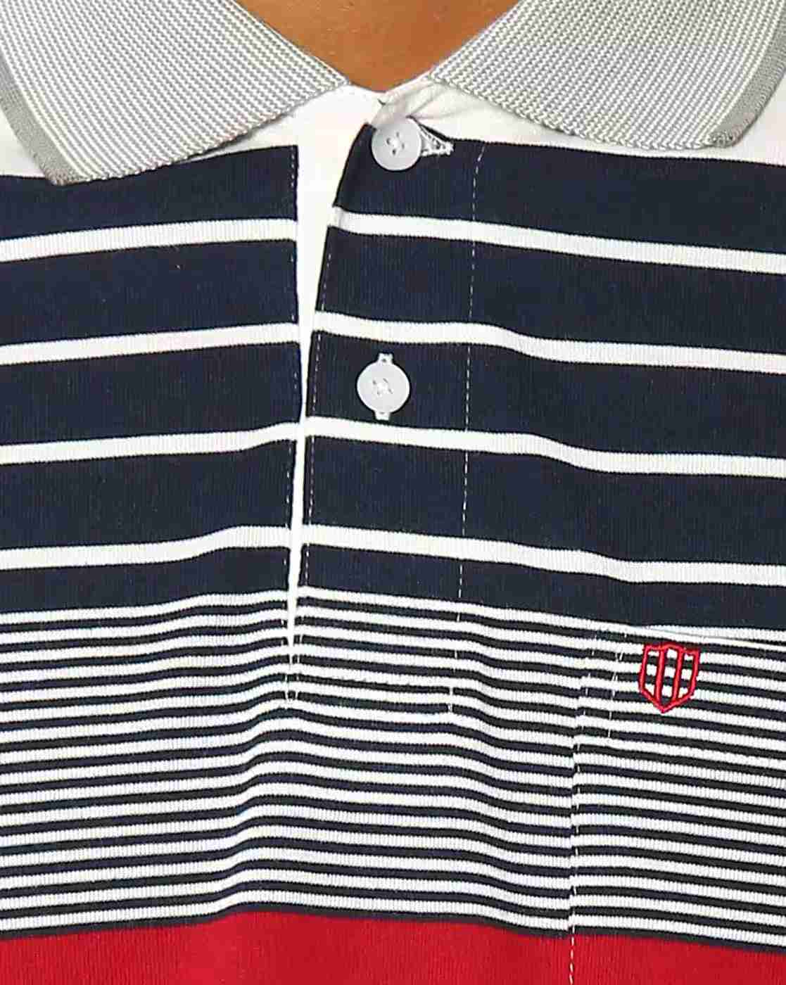DUKE | Striped Polo T-shirt|4