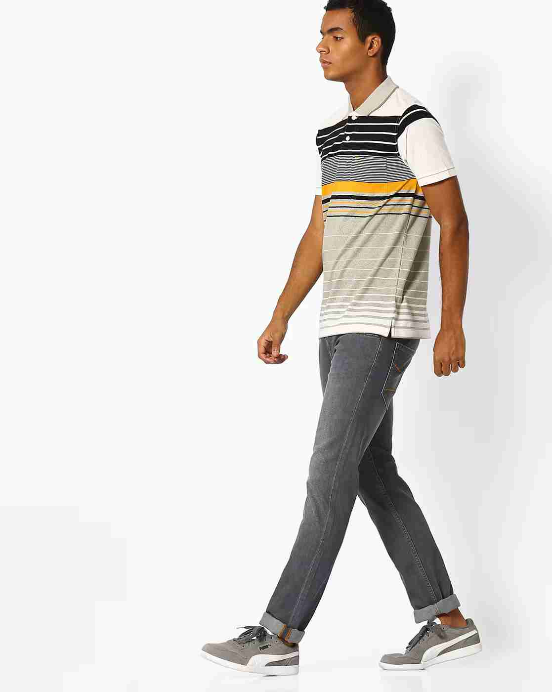 DUKE | Striped Polo T-shirt|3