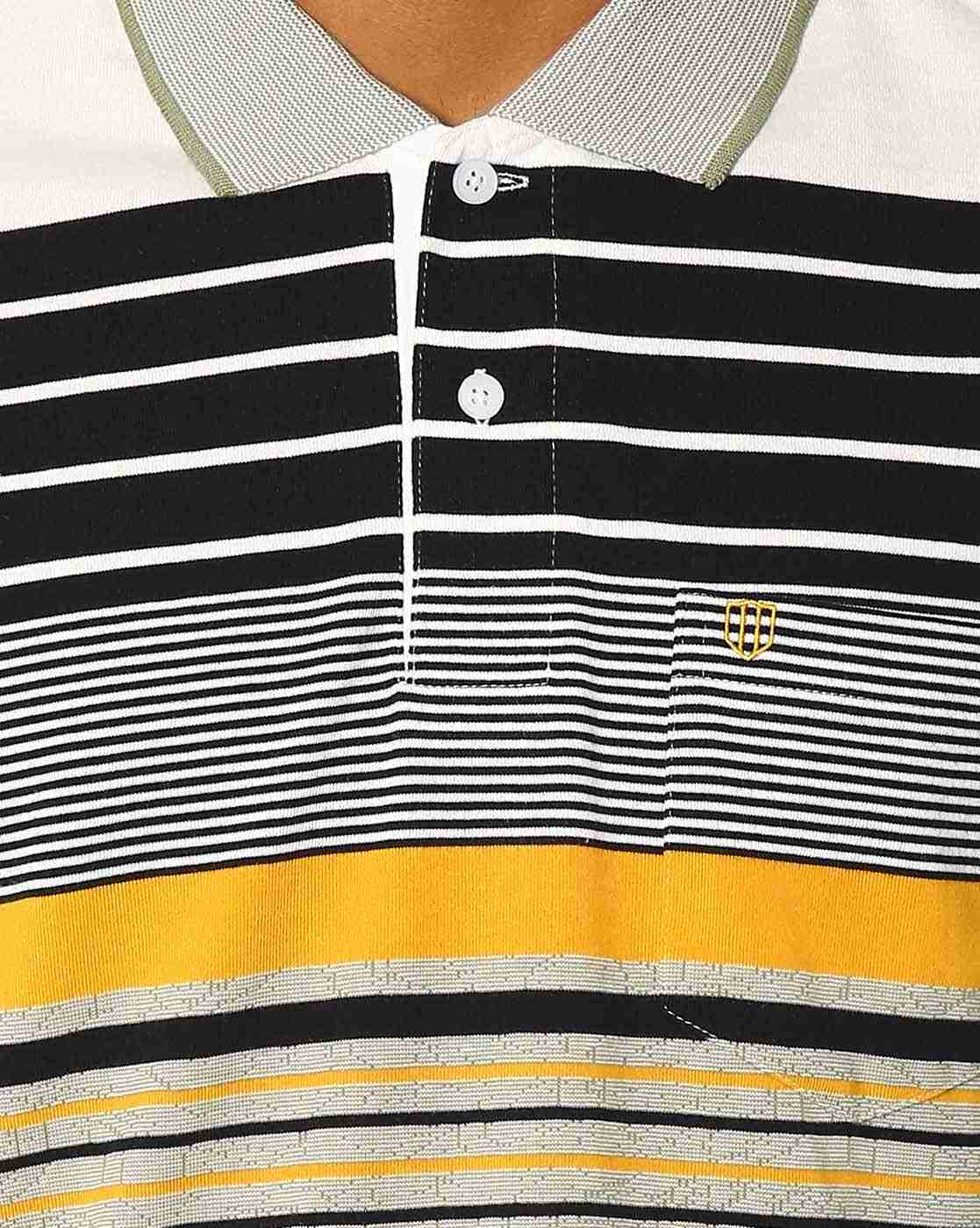 DUKE | Striped Polo T-shirt|4