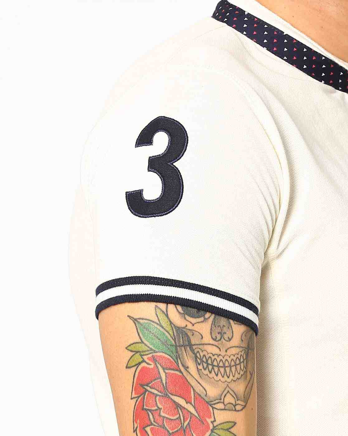 DUKE | Slim T-shirt with Band Collar|5