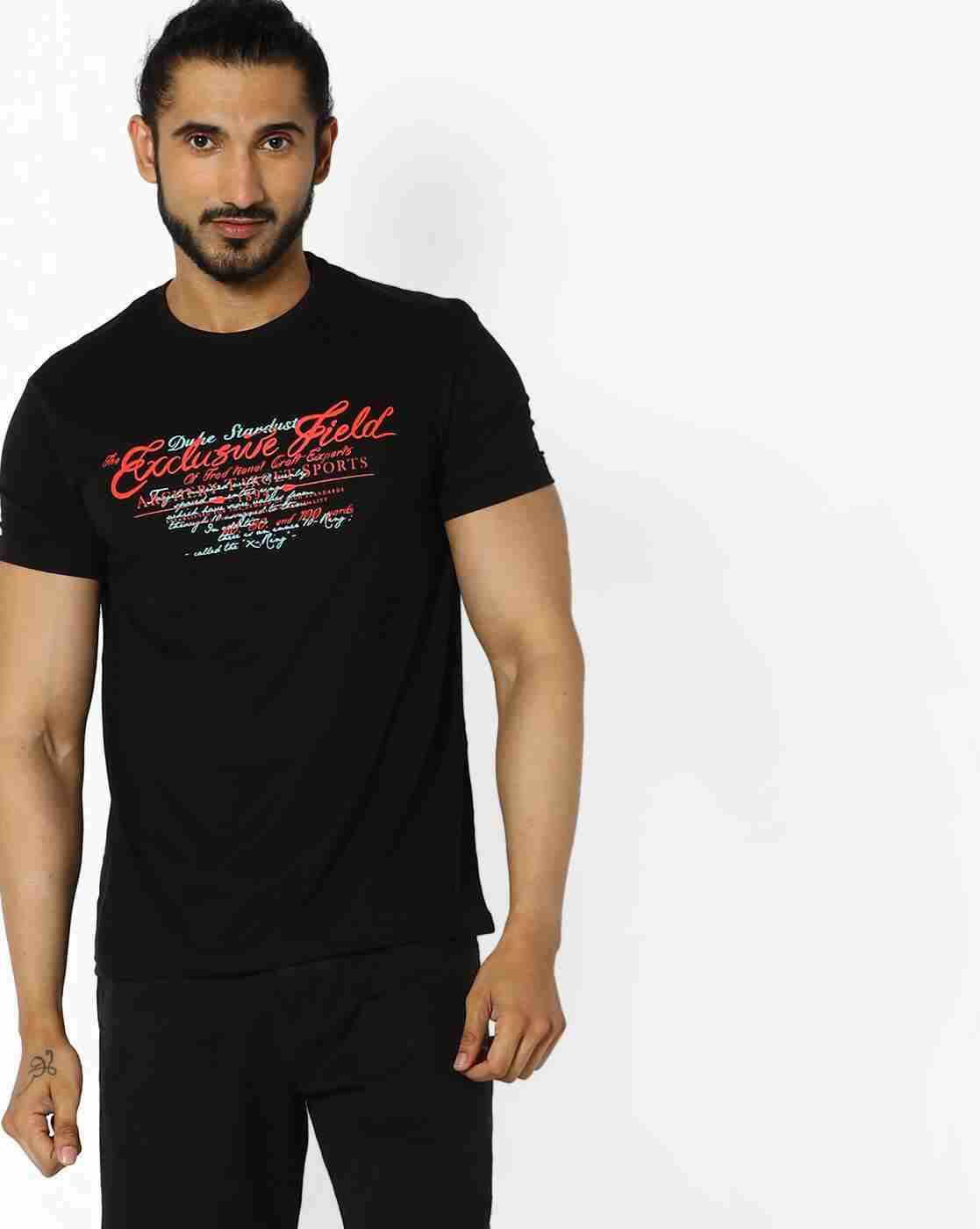 Typographic Print Crew-Neck T-shirt