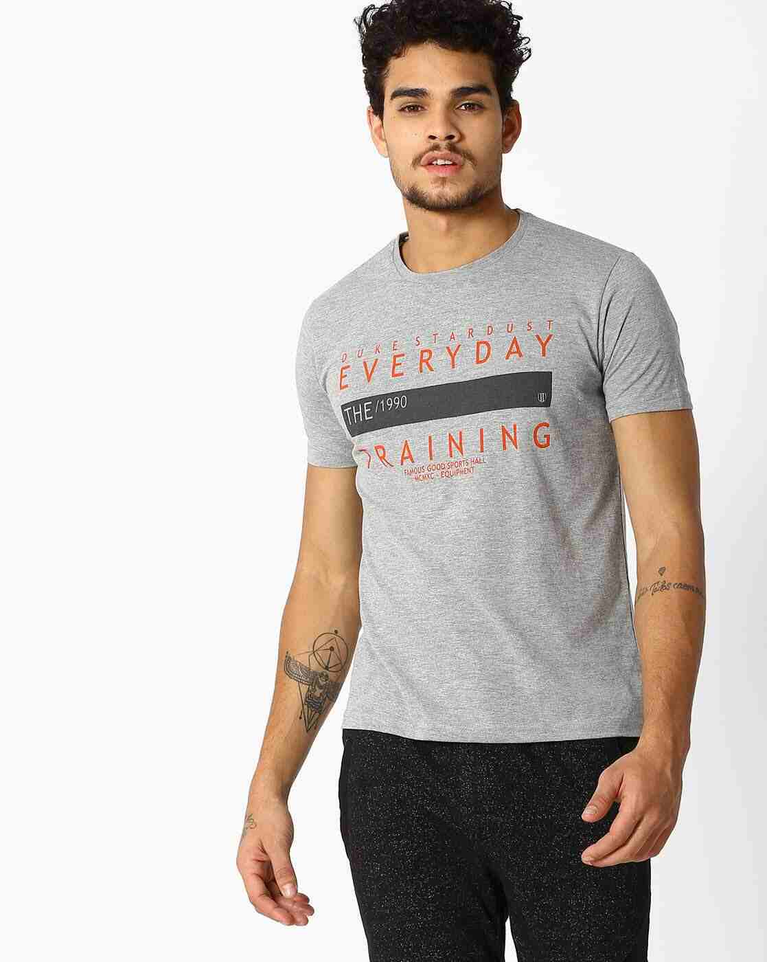 DUKE | Pack of 3 Typographic Print T-shirts|1