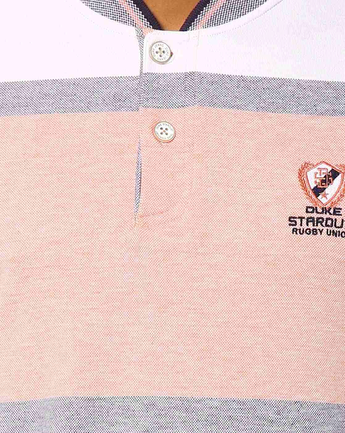 DUKE | Colourblock T-shirt with Stand Collar|4