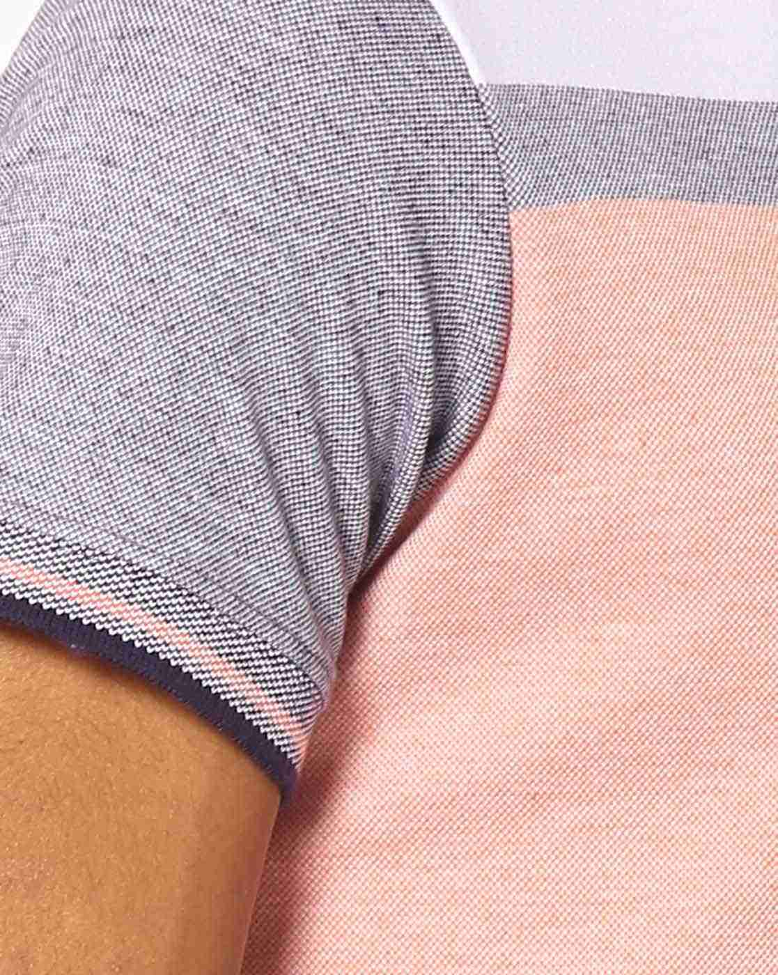 DUKE | Colourblock T-shirt with Stand Collar|5