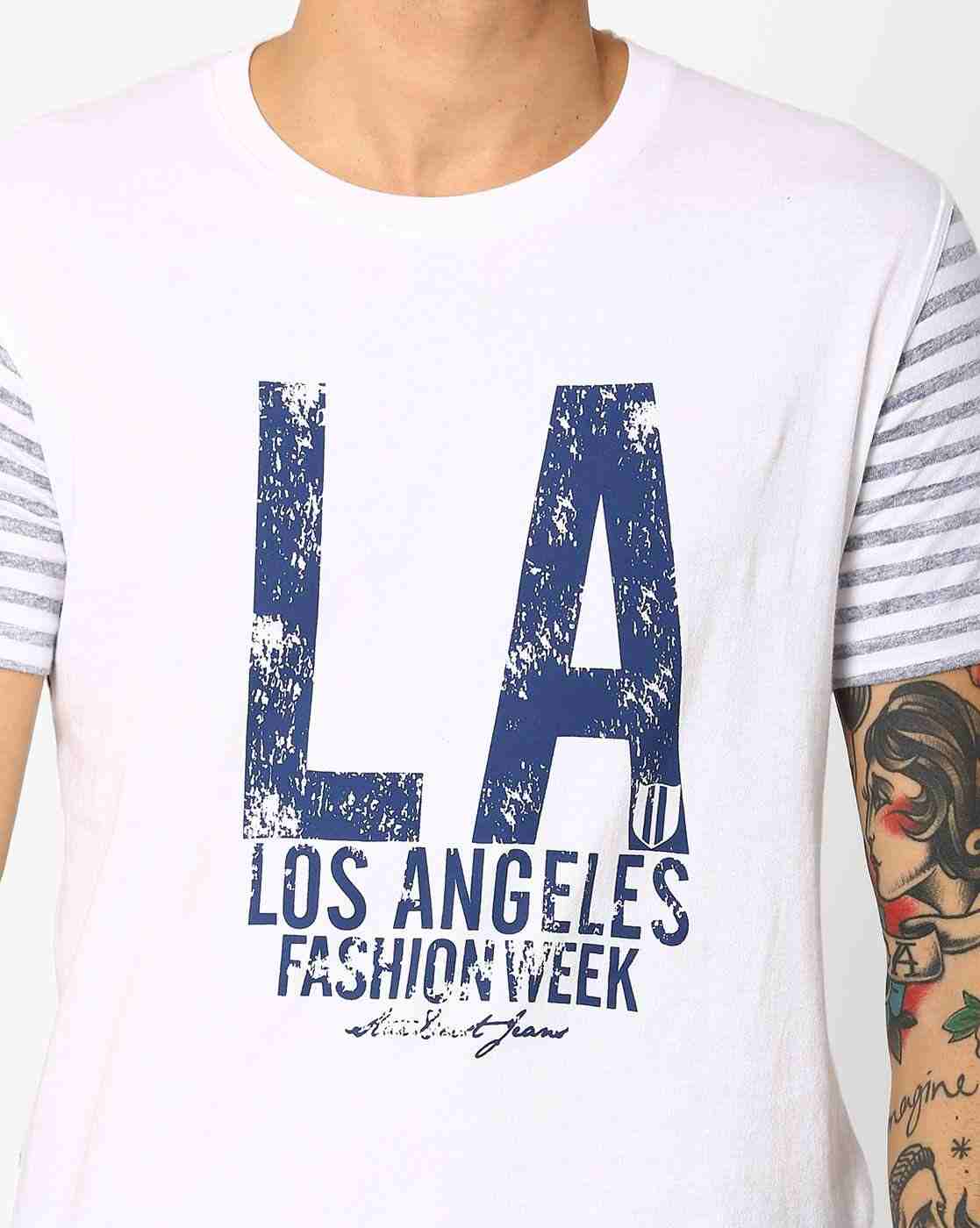 DUKE | Striped Slim Crew-Neck T-shirt|4