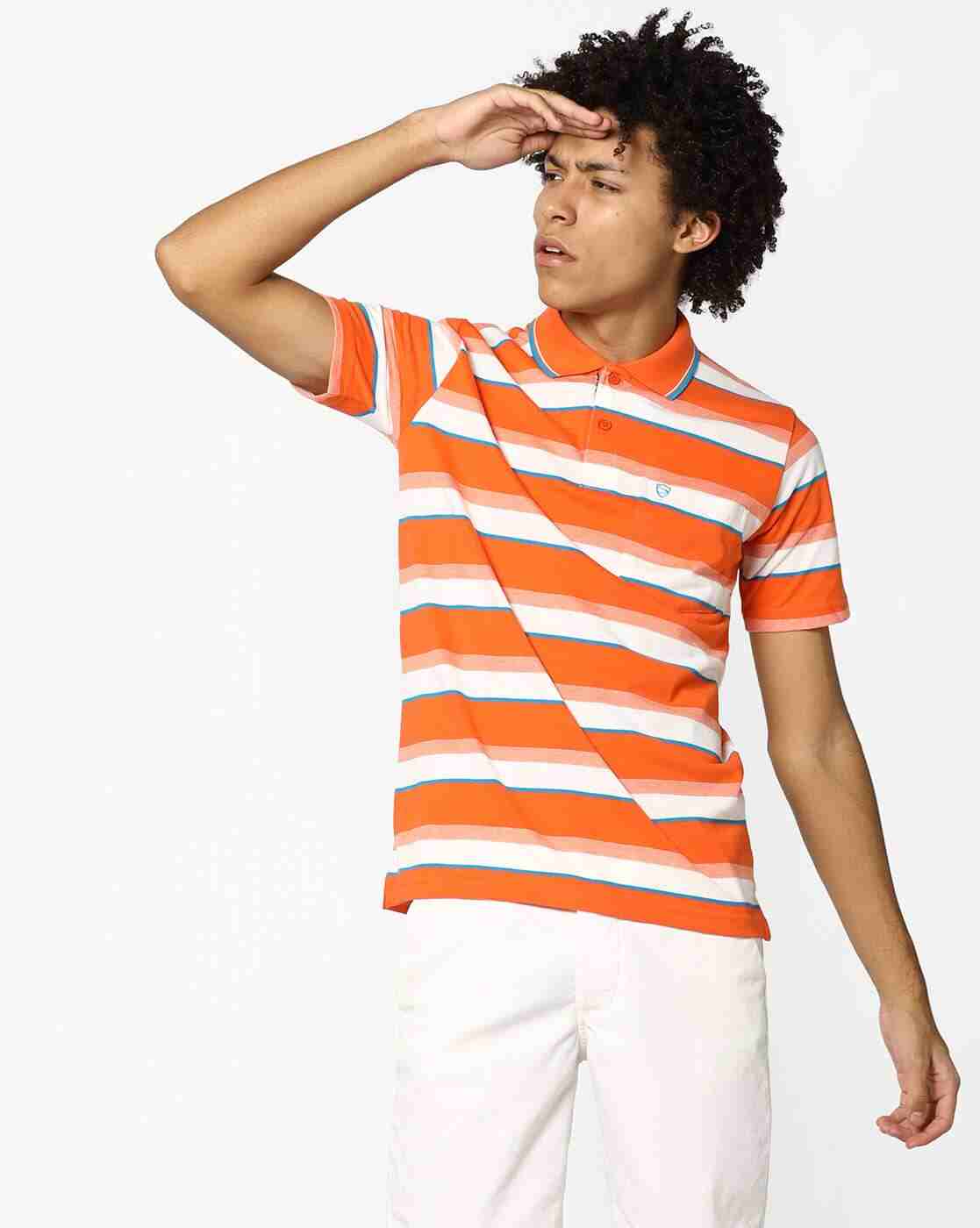 DUKE | Striped Comfort Fit Polo T-shirt|0