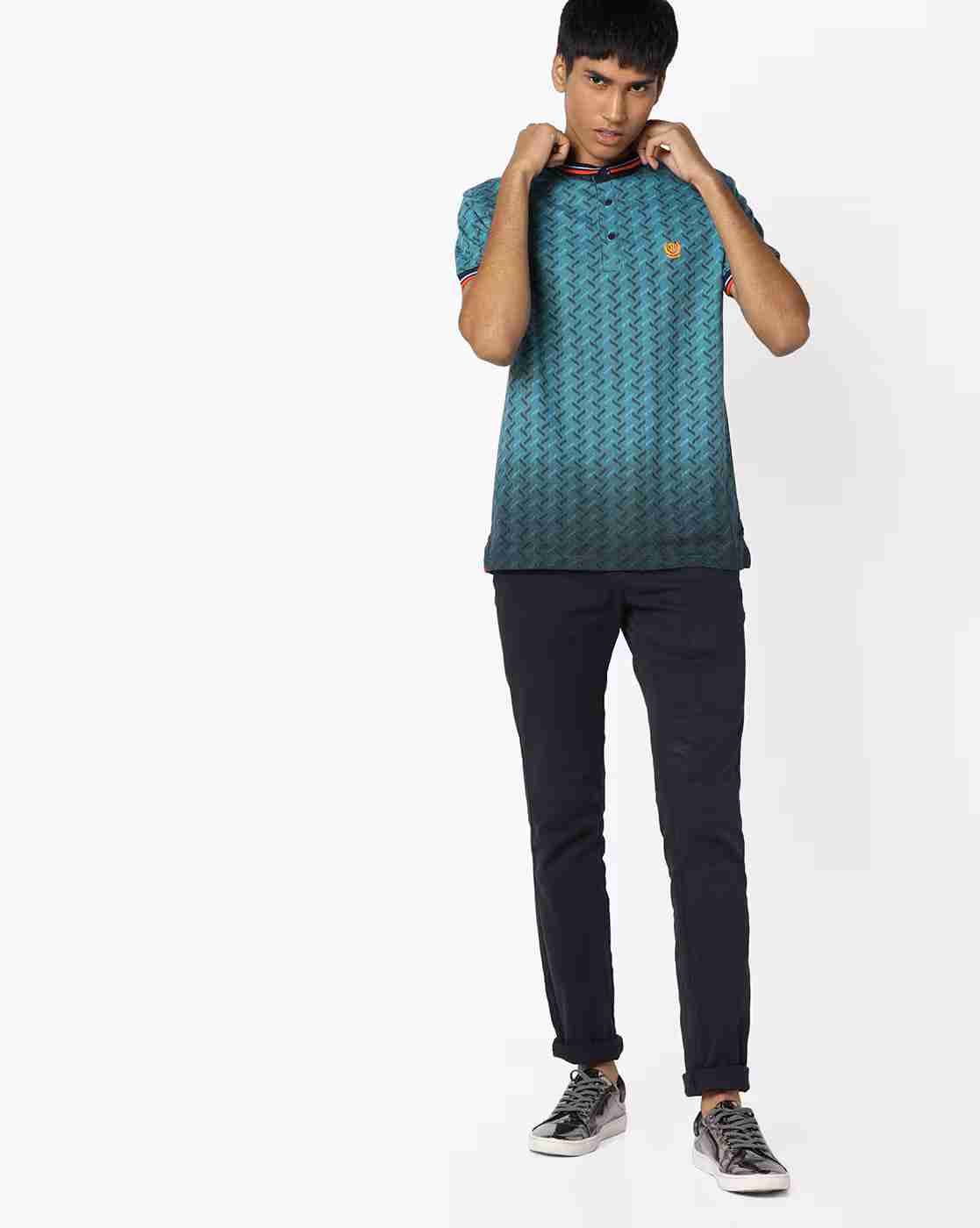 DUKE | Printed T-shirt with Vented Hemline|3