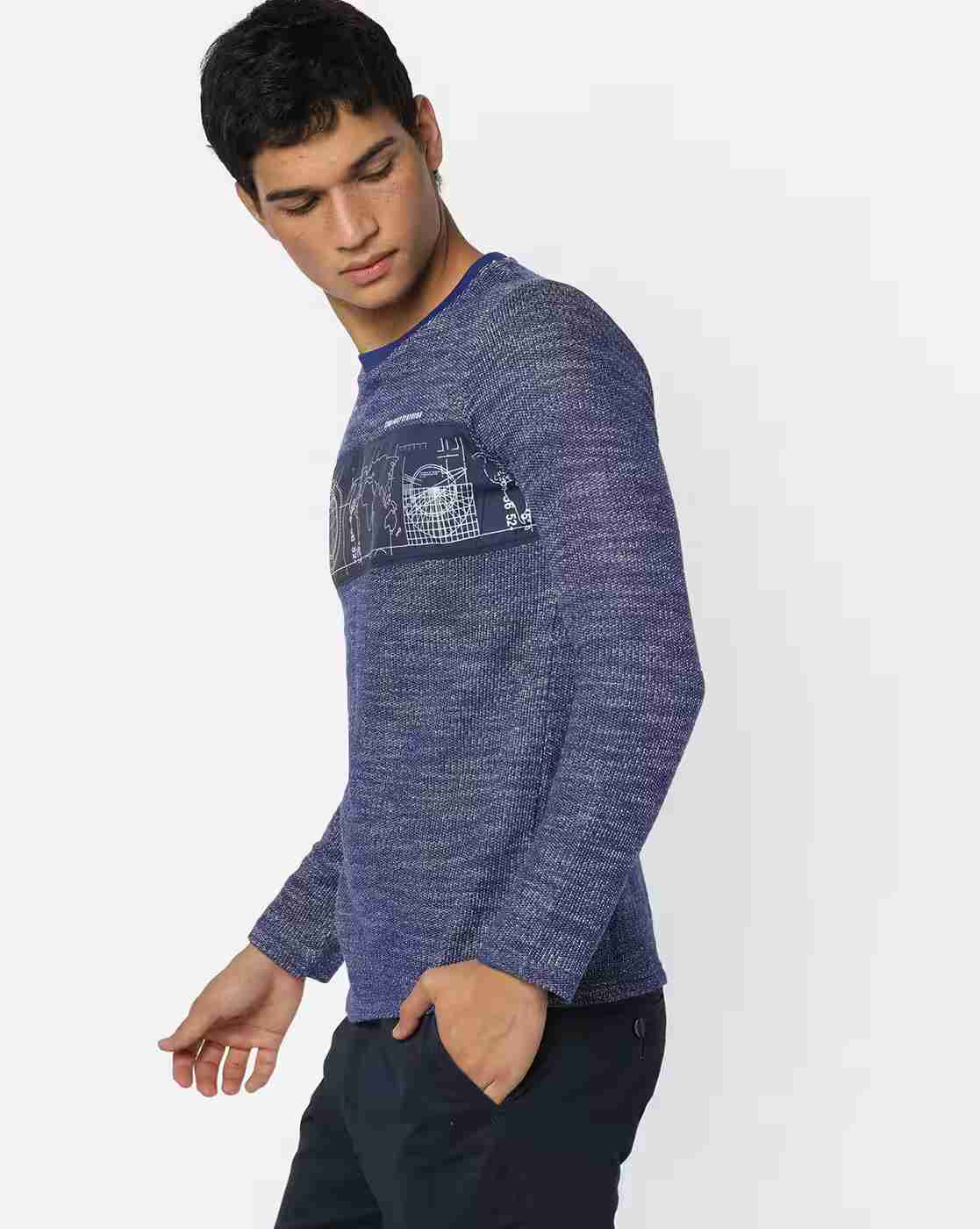 DUKE | Heathered Crew-Neck T-shirt|1