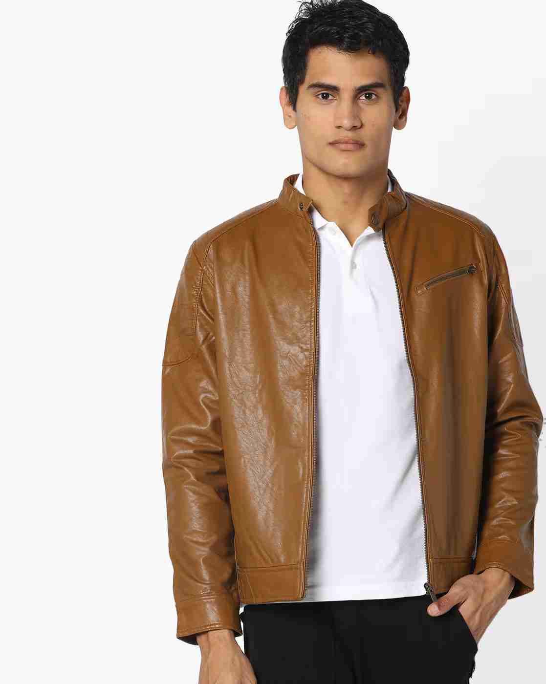 DUKE | Panelled Biker Jacket with Zippers|0