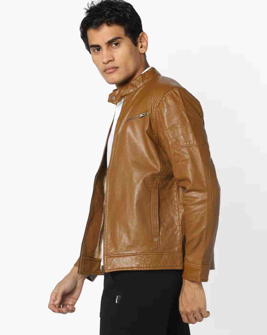 DUKE | Panelled Biker Jacket with Zippers|1