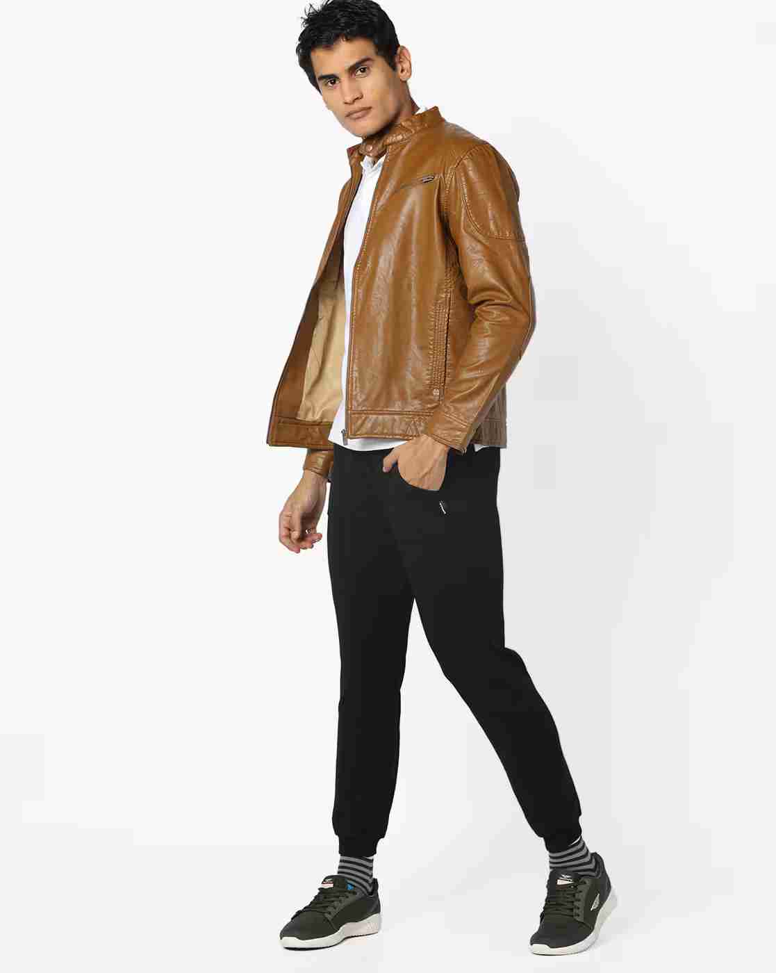 DUKE | Panelled Biker Jacket with Zippers|3