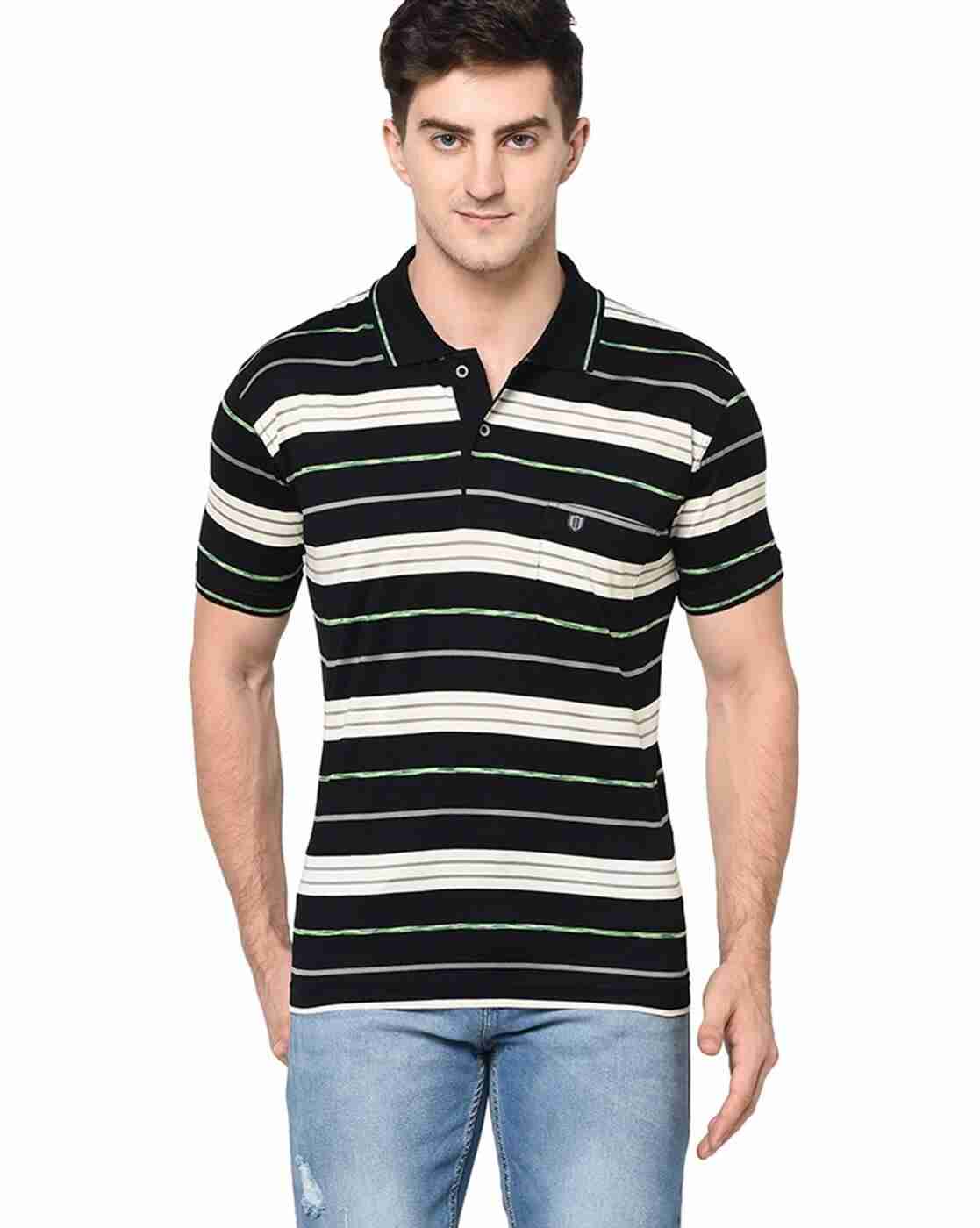 DUKE | Striped Polo T-shirt|0