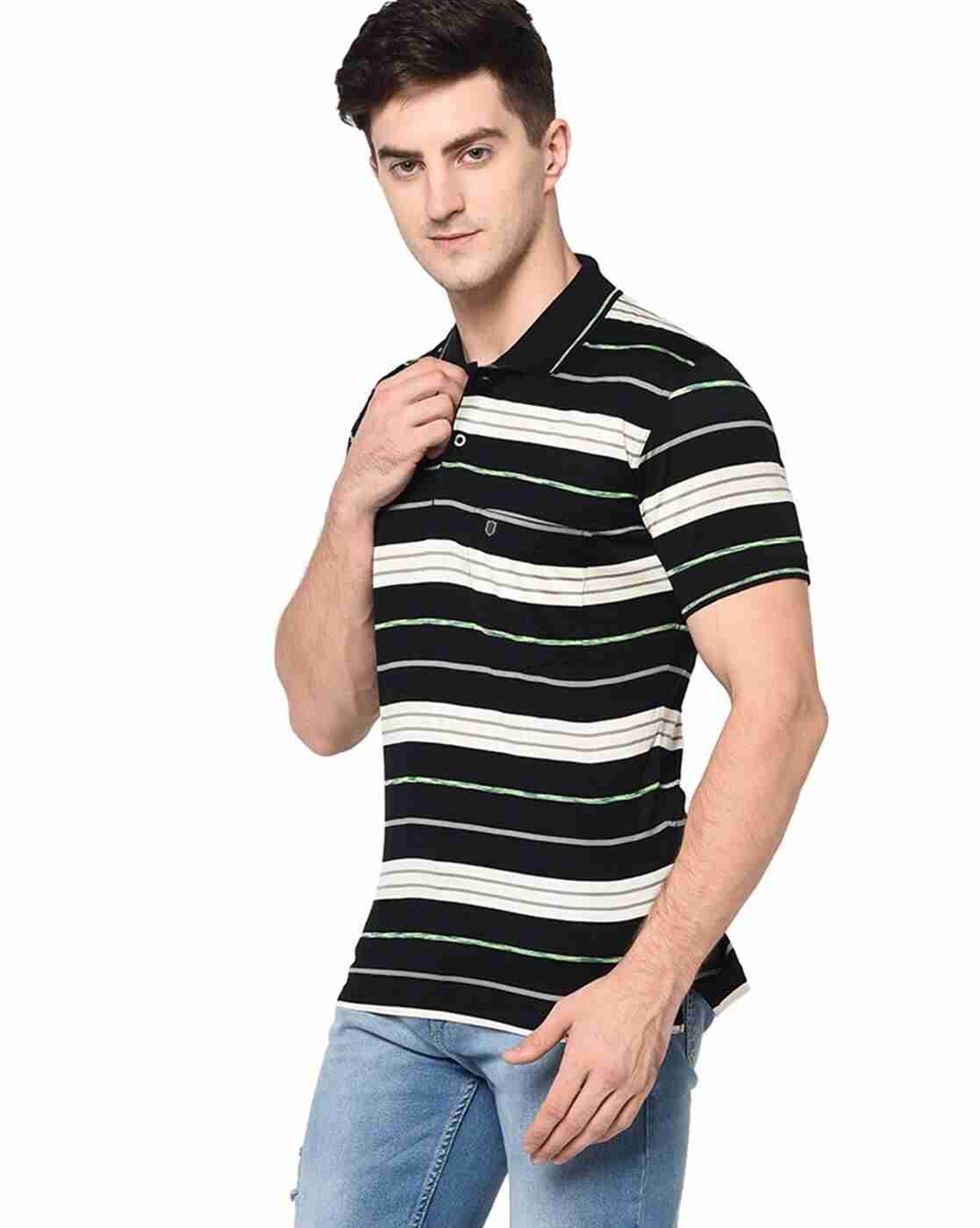 DUKE | Striped Polo T-shirt|1