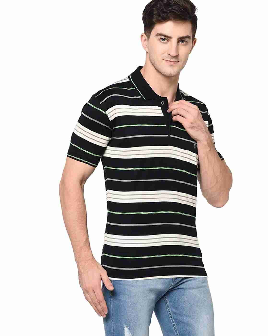 DUKE | Striped Polo T-shirt|2