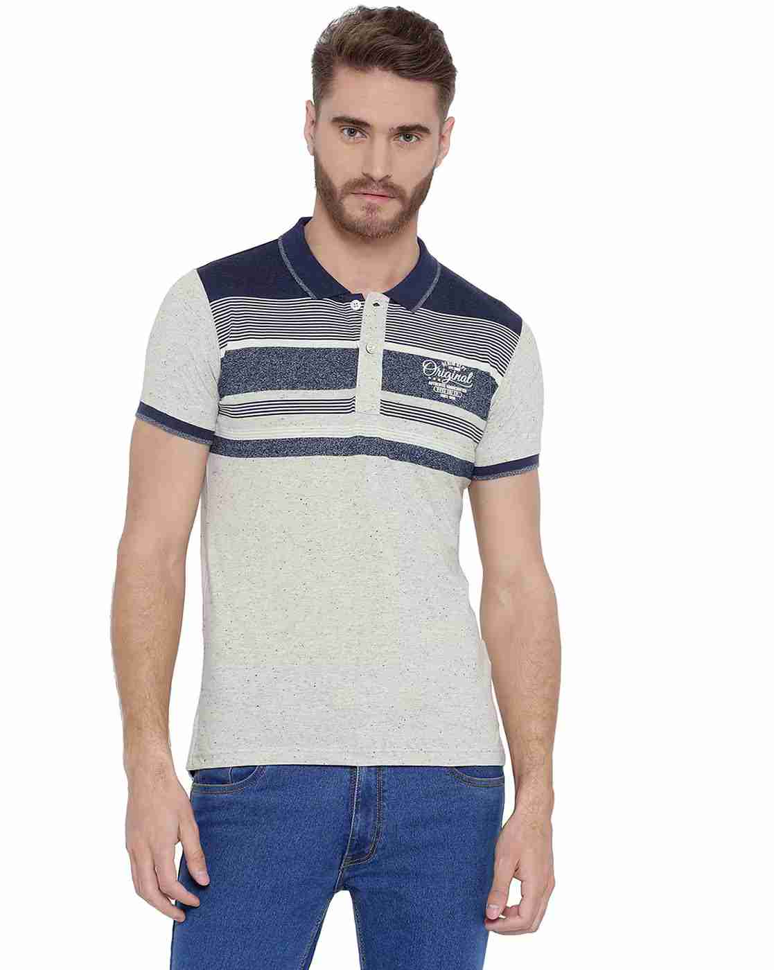 DUKE | Striped Slim Fit Polo T-shirt|0