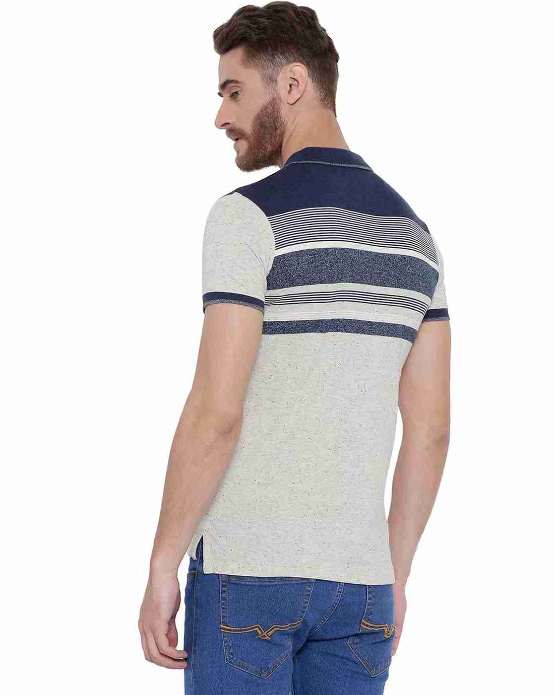 DUKE | Striped Slim Fit Polo T-shirt|2