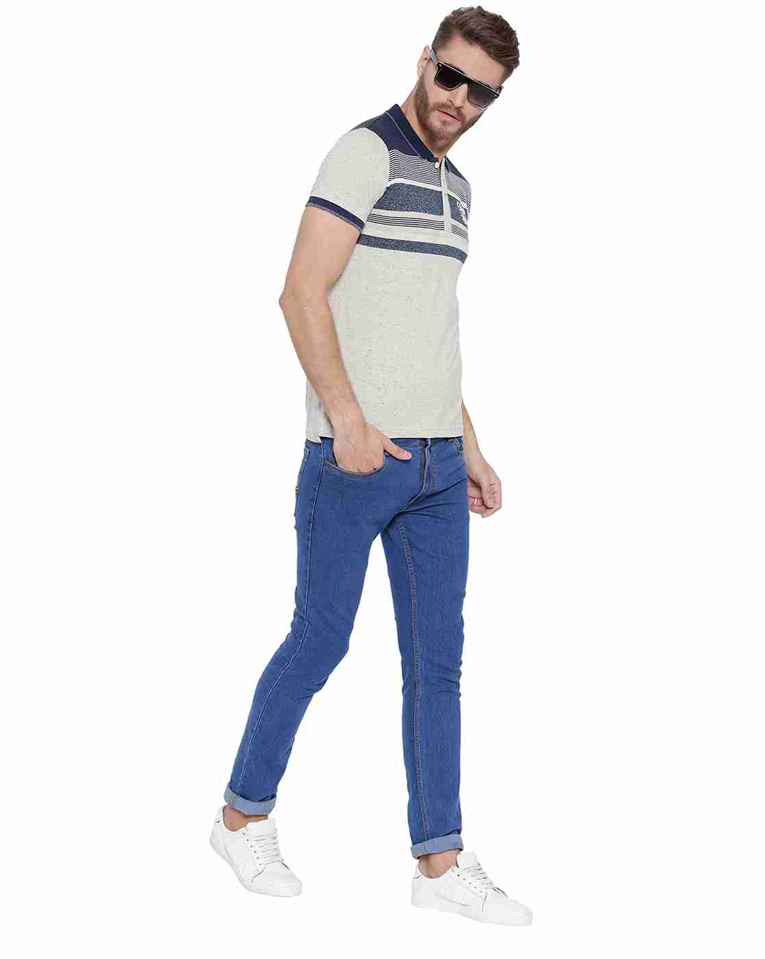 DUKE | Striped Slim Fit Polo T-shirt|3