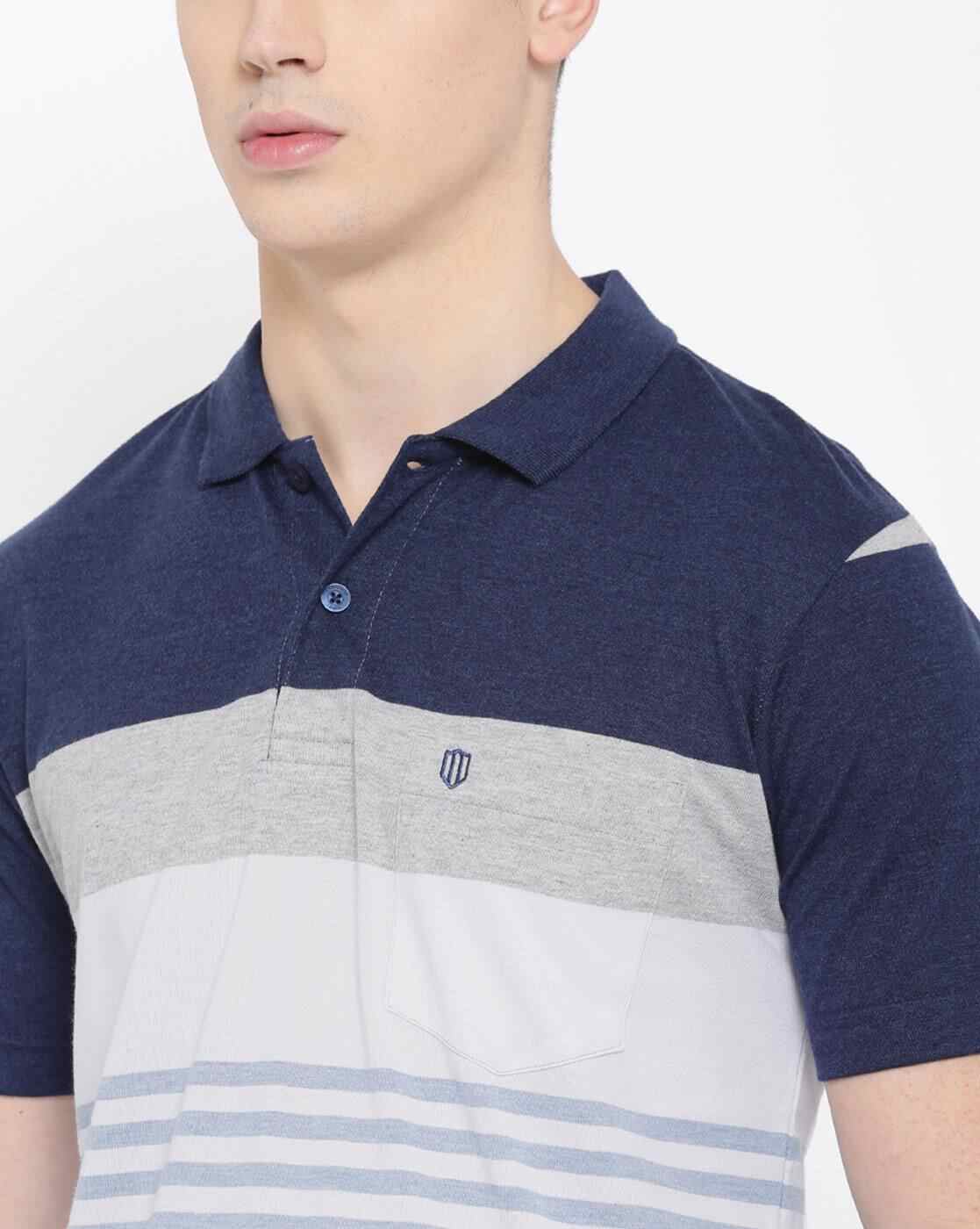 DUKE | Striped Polo T-shirt|4