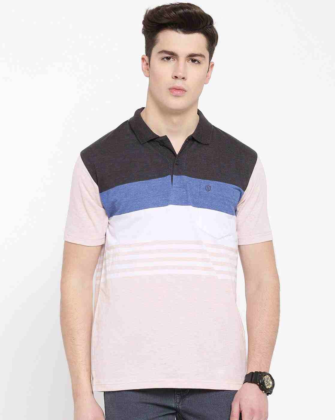 DUKE | Striped Polo T-shirt|0