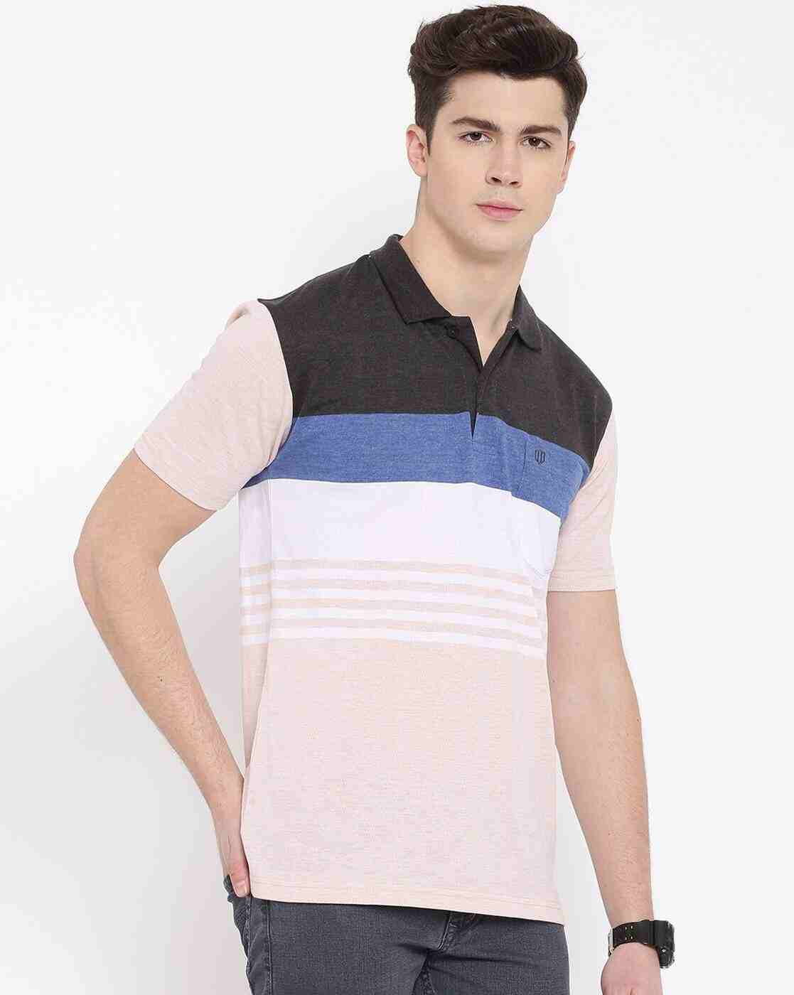 DUKE | Striped Polo T-shirt|5