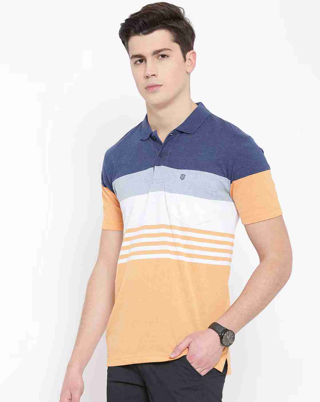 DUKE | Striped Polo T-shirt|1
