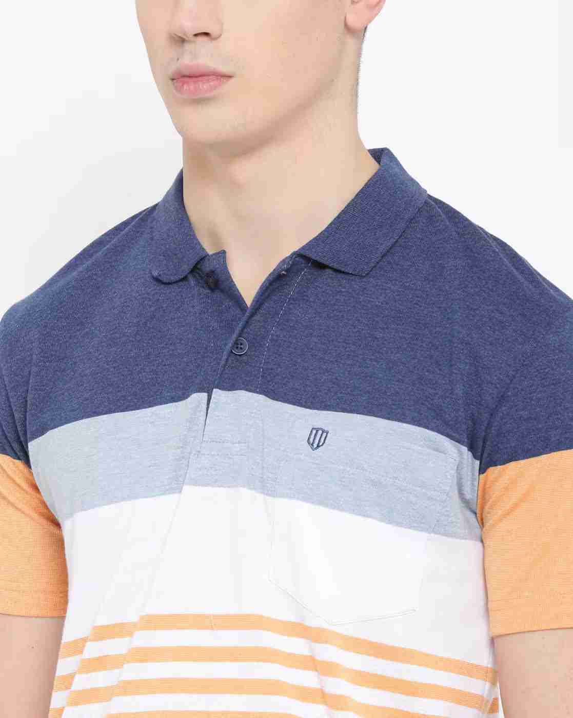 DUKE | Striped Polo T-shirt|4