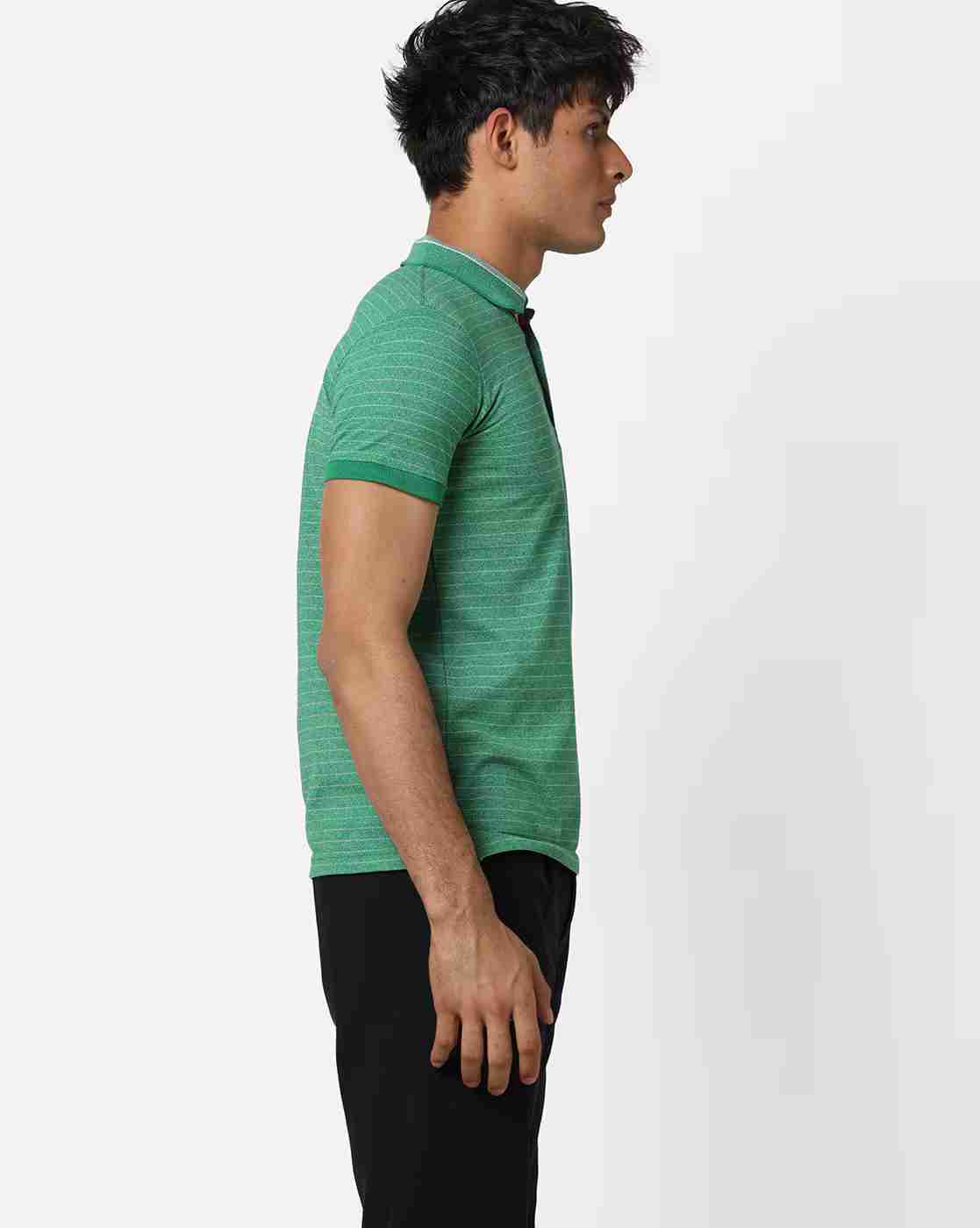 DUKE | Striped Slim Fit Polo T-shirt|1