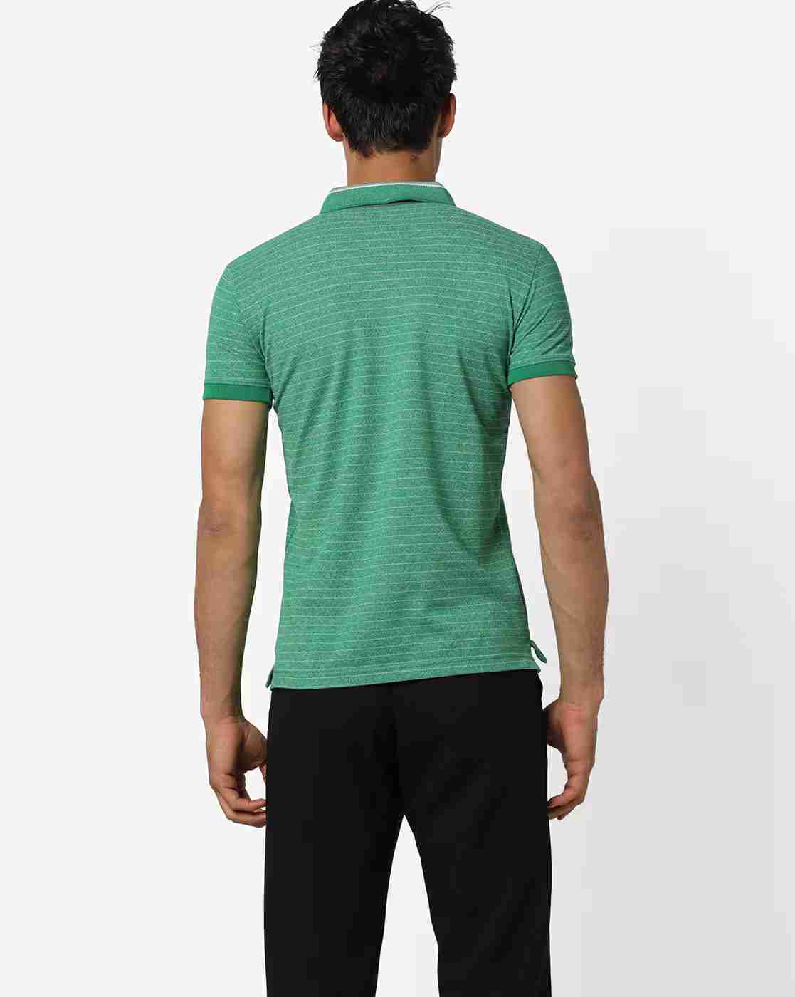 DUKE | Striped Slim Fit Polo T-shirt|2