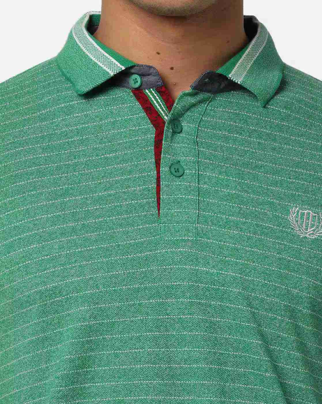 DUKE | Striped Slim Fit Polo T-shirt|4