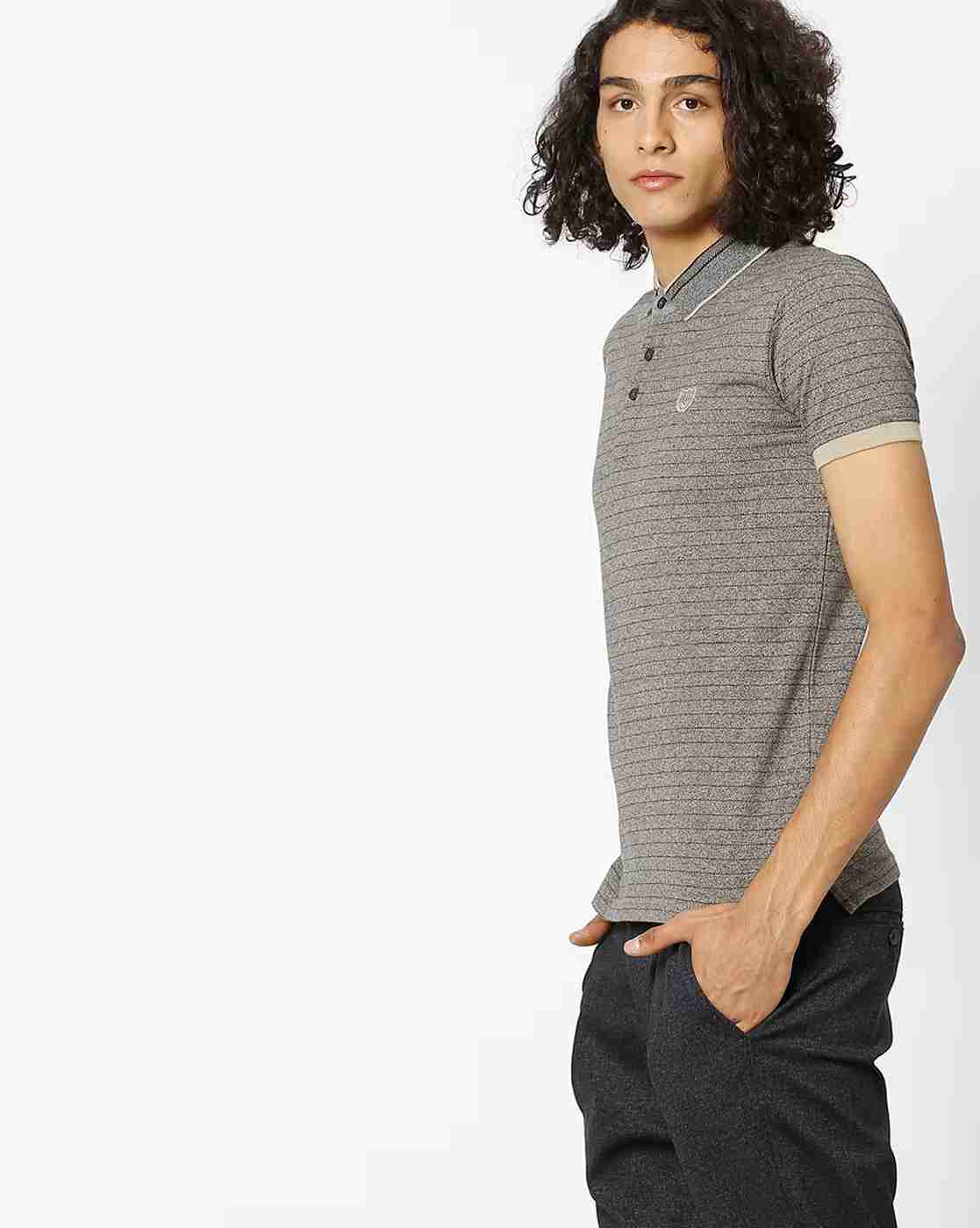 DUKE | Striped Slim Fit Polo T-shirt|1