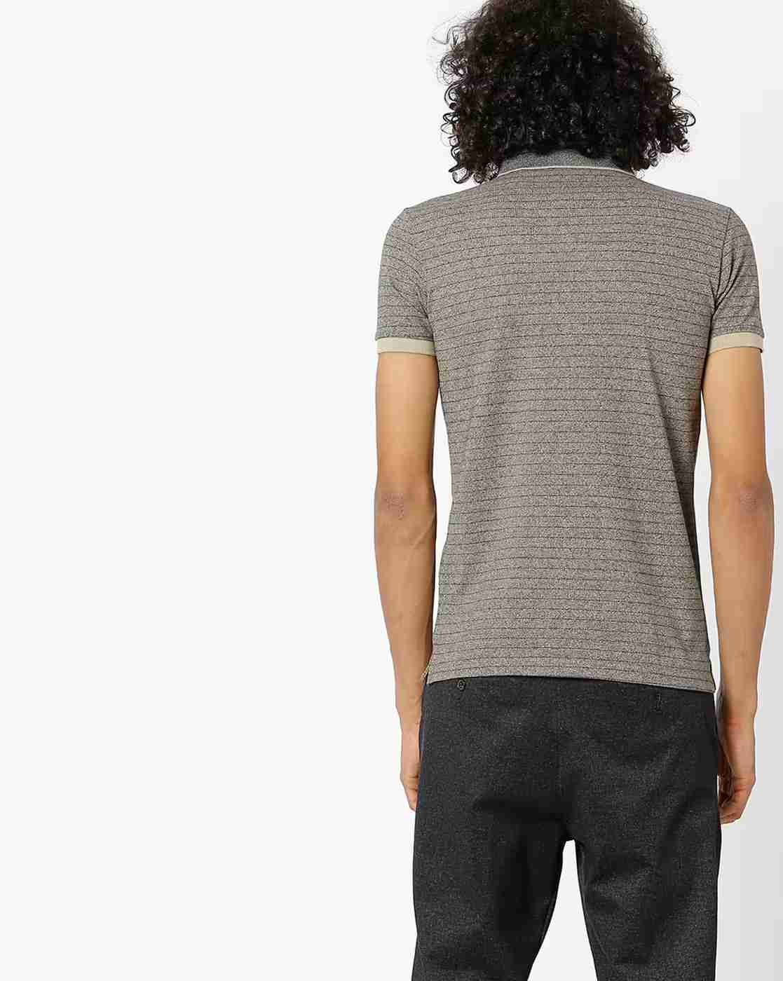 DUKE | Striped Slim Fit Polo T-shirt|2