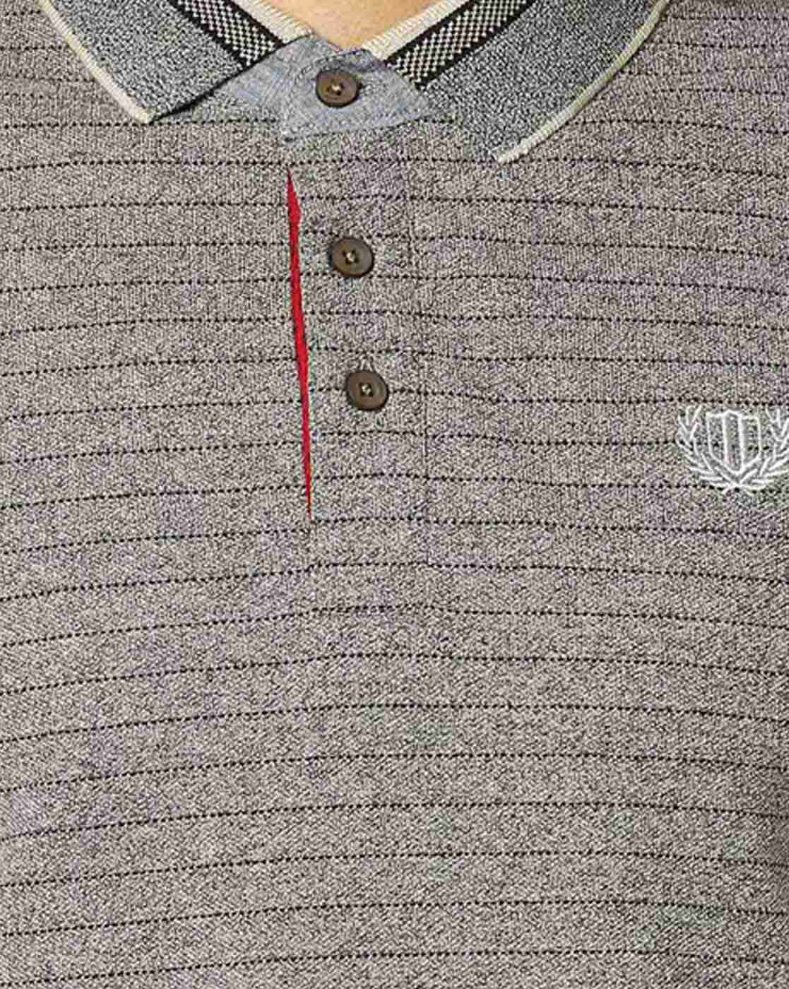 DUKE | Striped Slim Fit Polo T-shirt|4