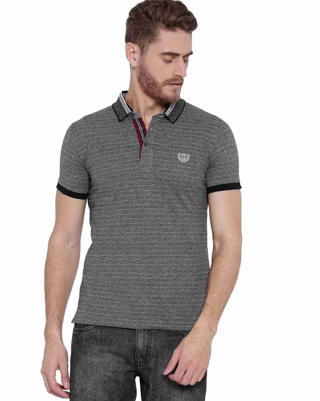 Striped Slim Fit Polo T-shirt