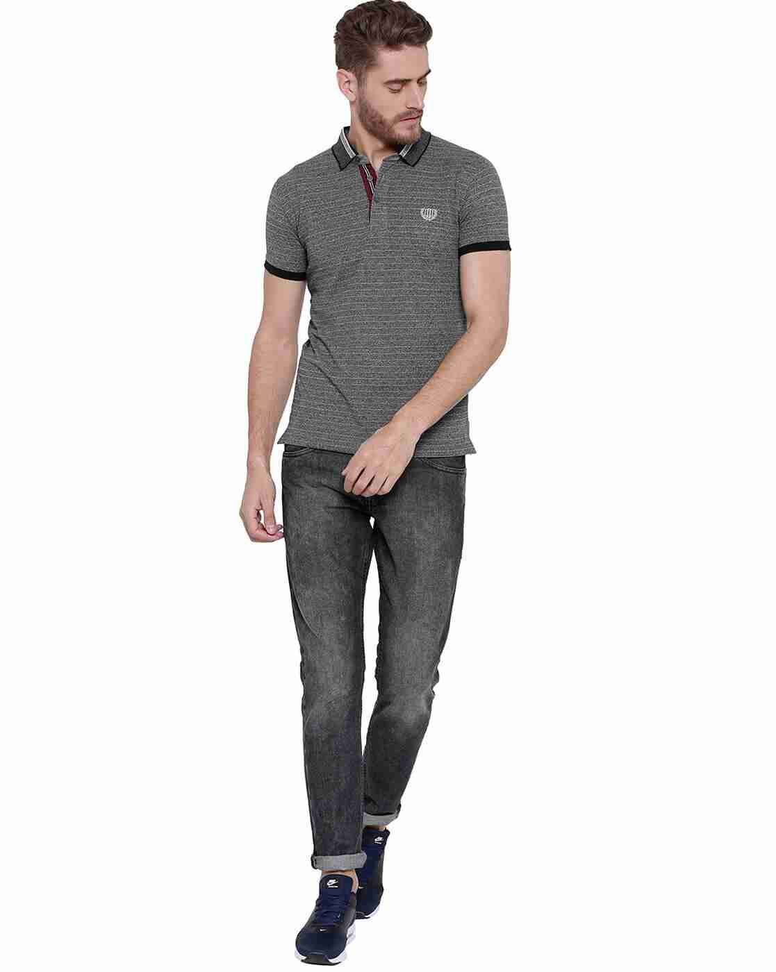 DUKE | Striped Slim Fit Polo T-shirt|3