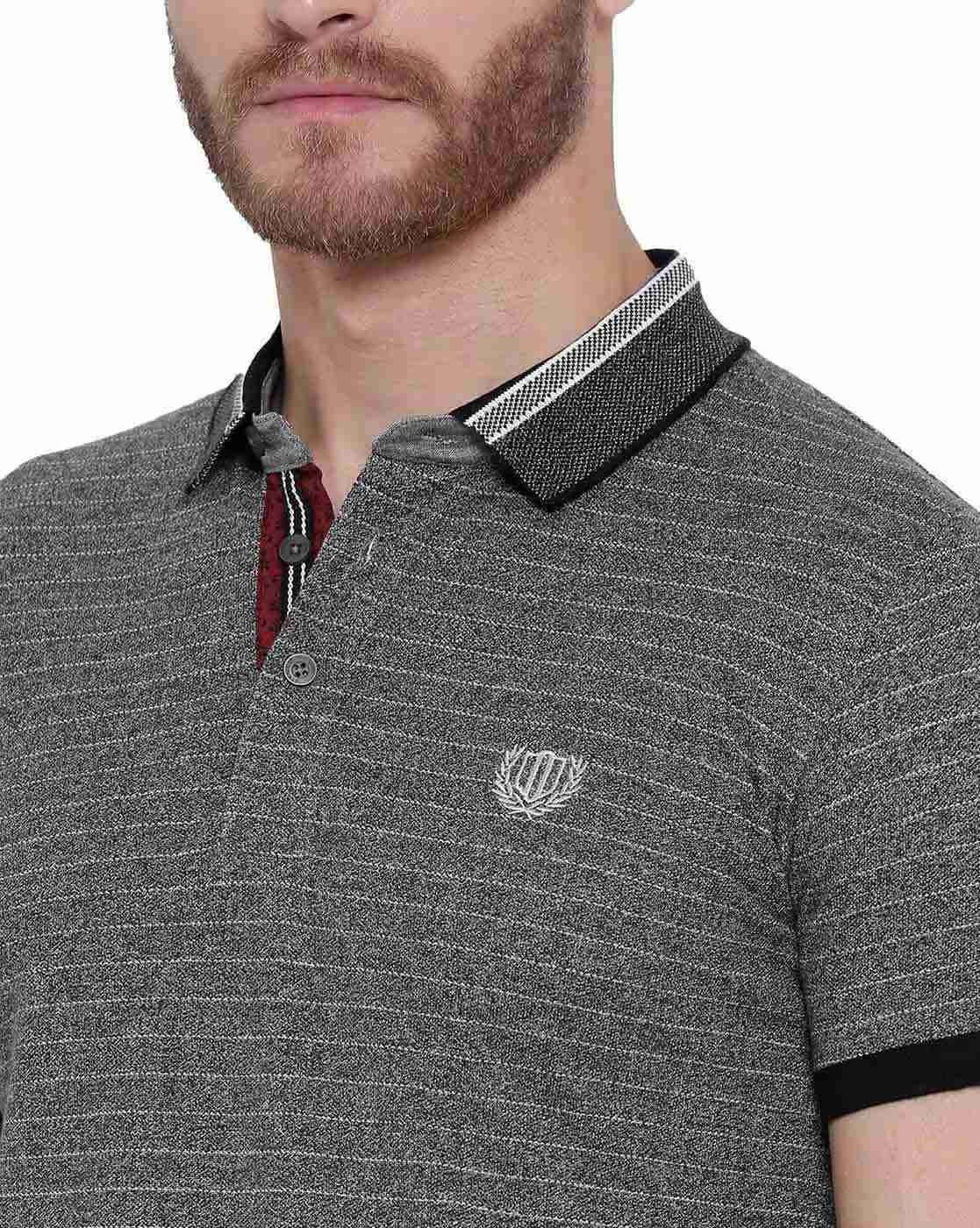 DUKE | Striped Slim Fit Polo T-shirt|4