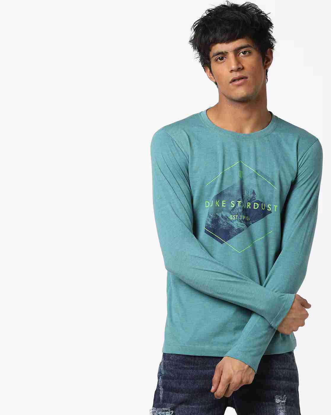 DUKE | Pack of 2 Typographic Print T-shirt|4