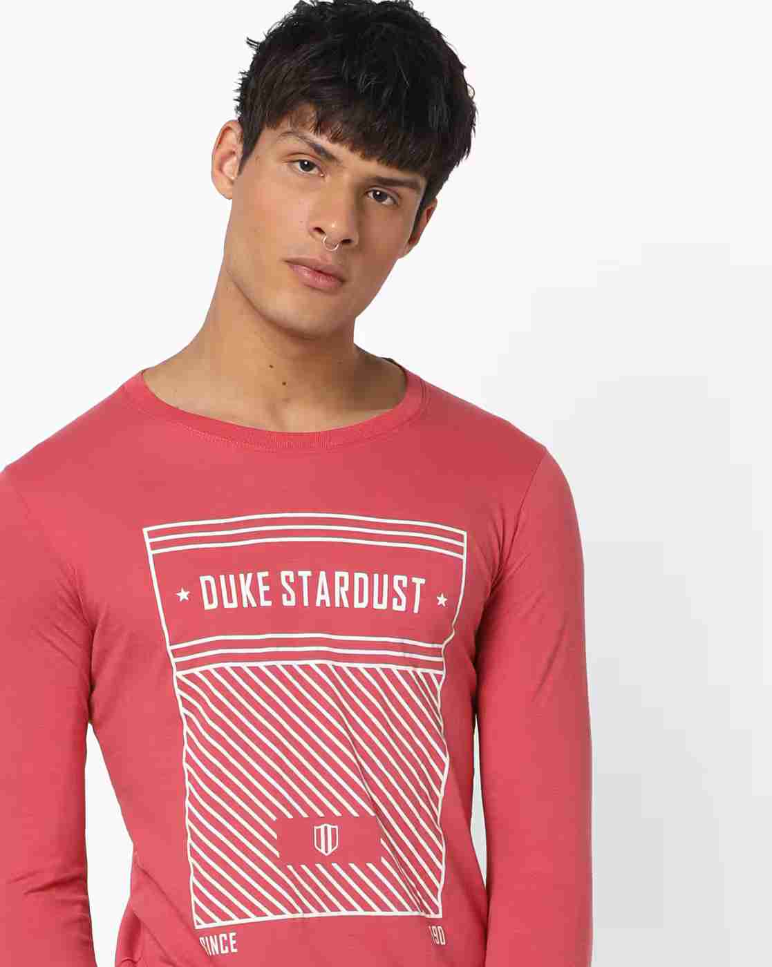 DUKE | Pack of 2 Typographic Print T-shirts|1