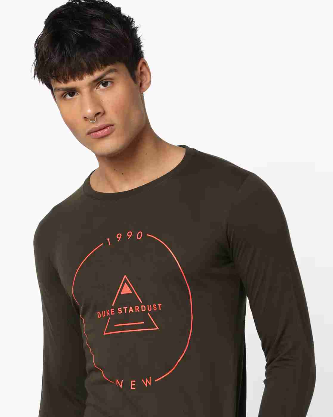 DUKE | Pack of 2 Typographic Print T-shirts|4