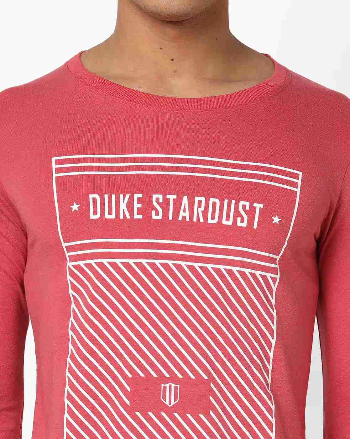 DUKE | Pack of 2 Typographic Print T-shirts|6