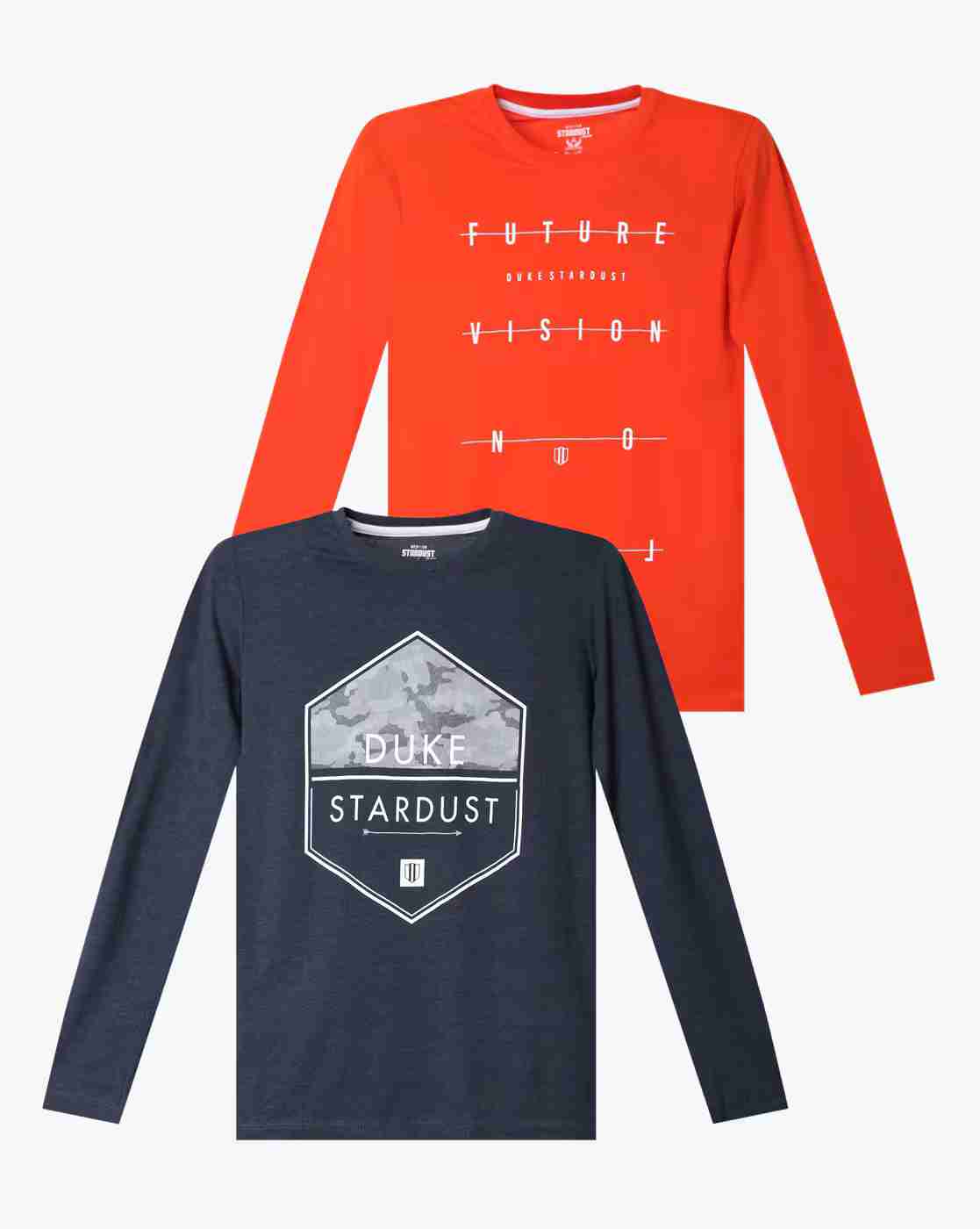 Pack of 2 Typographic Print T-shirts
