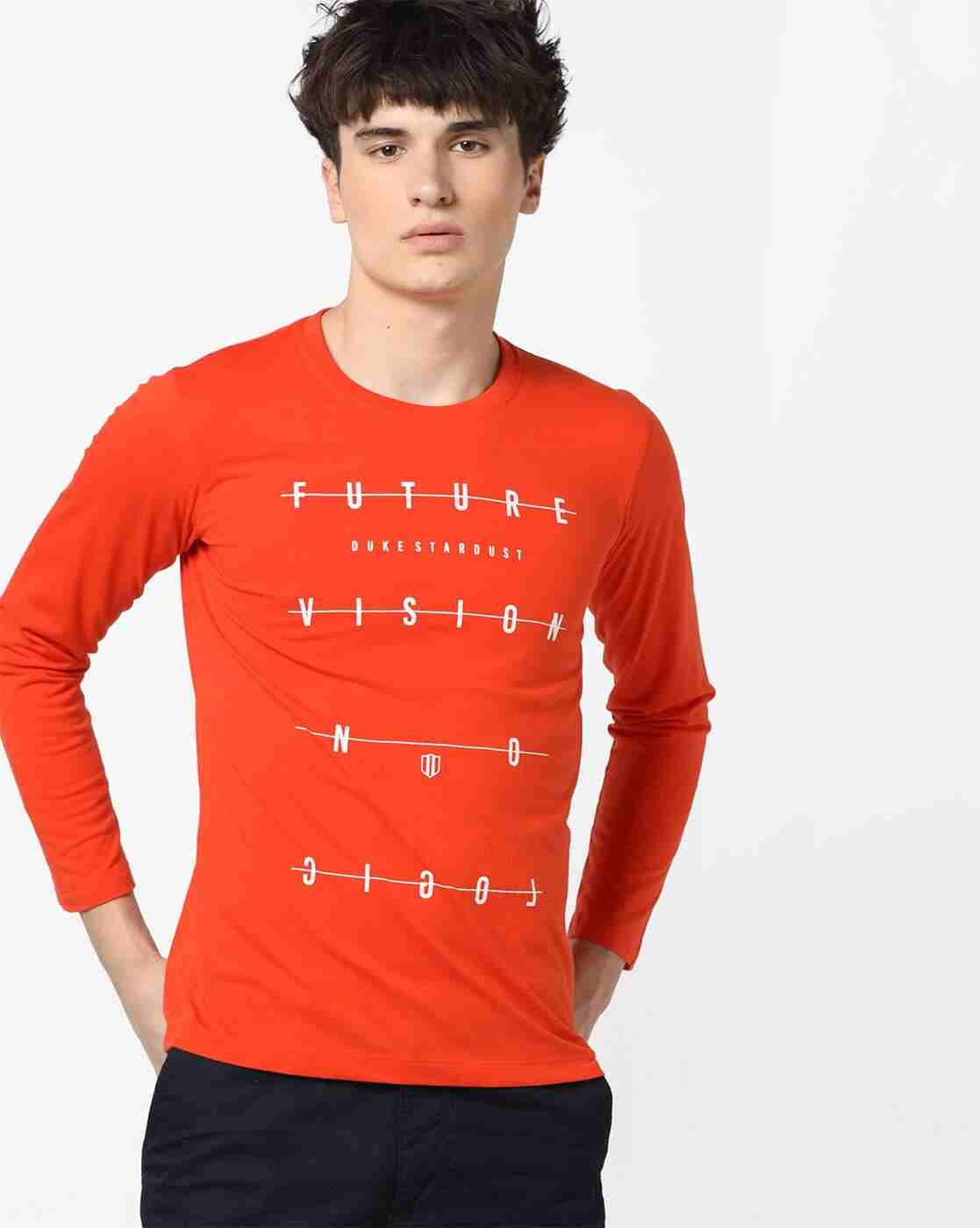 DUKE | Pack of 2 Typographic Print T-shirts|1