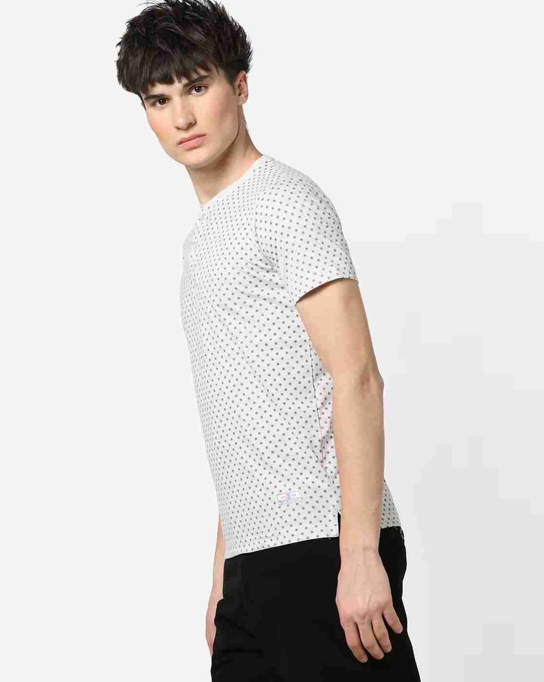 DUKE | Pack of 2 Printed Henley T-shirt|2