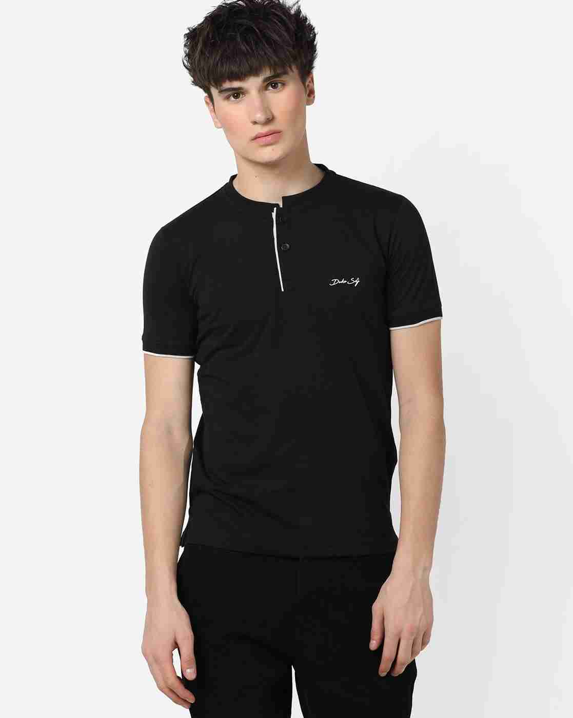 DUKE | Pack of 2 Printed Henley T-shirt|4