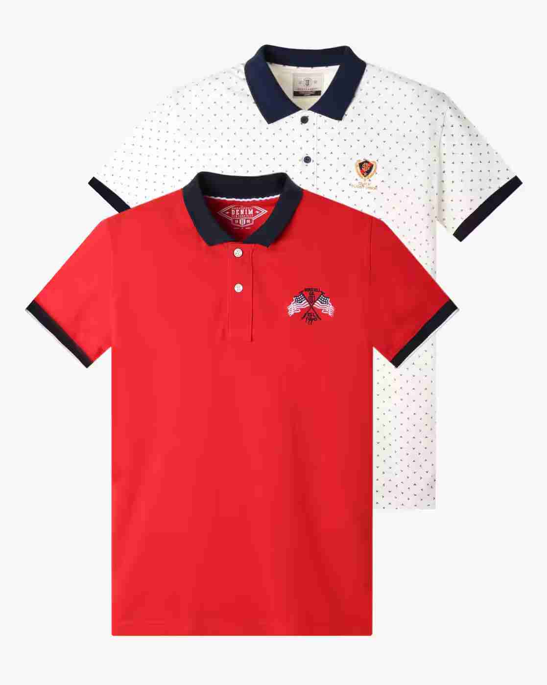 Pack of 2 Slim Fit Polo T-shirt