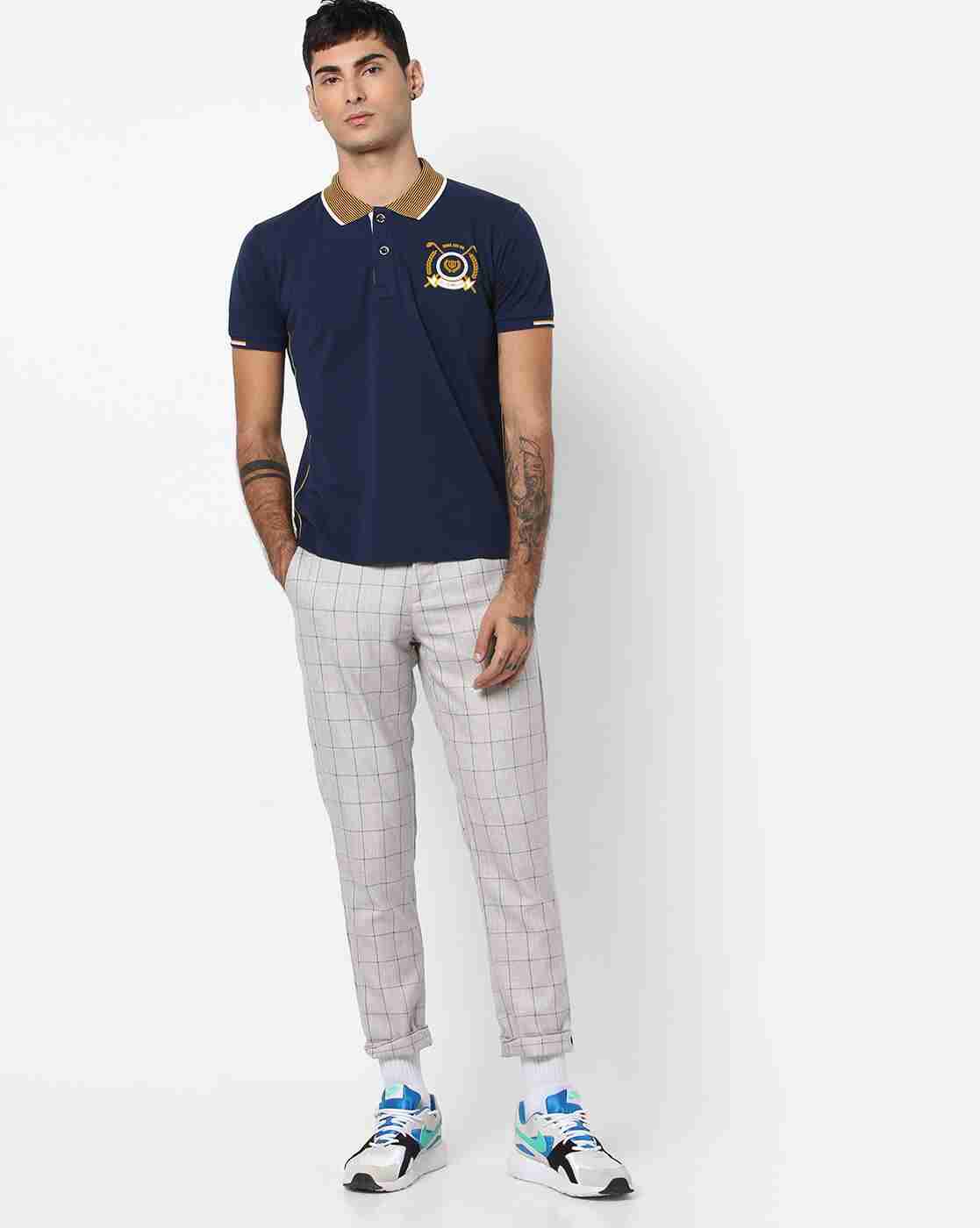 DUKE | Polo T-shirt with Striped Collar|3