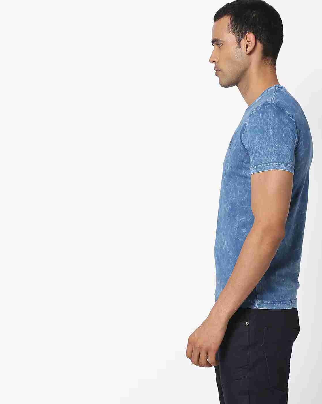 DUKE | Washed Crew-Neck Slim T-shirt|1