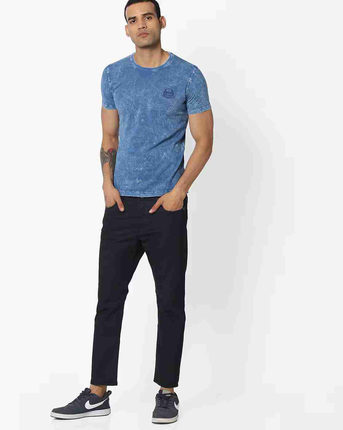 DUKE | Washed Crew-Neck Slim T-shirt|3
